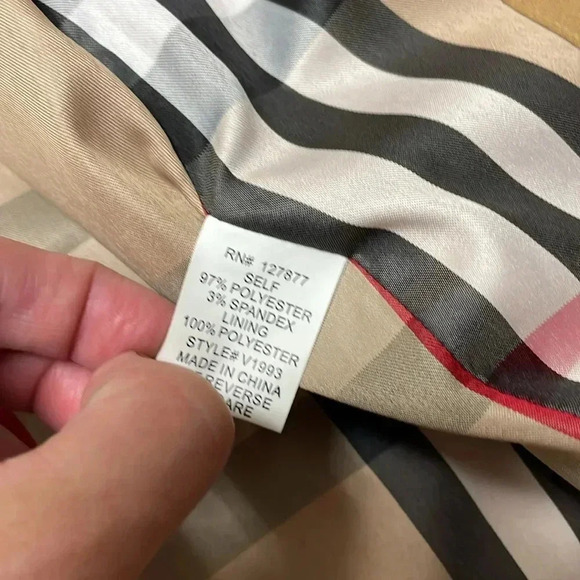 Burberry style Sleeveless Trench coat size M/L - Picture 3 of 9